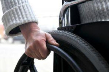 recently disabled executive from Montgomery, PA in a wheelchair who filed a claim