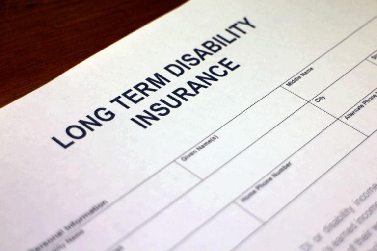 long term disability insurance paperwork